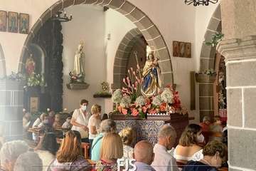Telde rinde tributo a San Lorenzo en la capital grancanaria/Francisco Javier Santana.